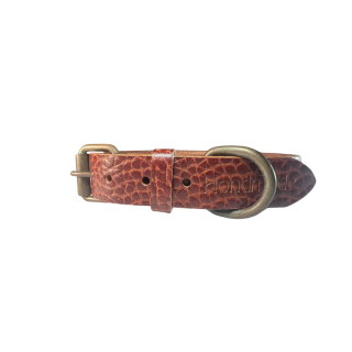 Halsband donkerbruin - small